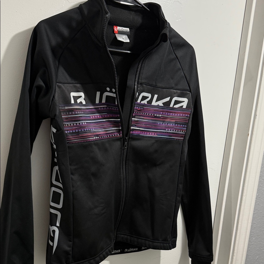 Women's Black and Purple Jacket